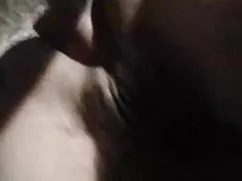 Guy cumshot on Negro jeans confused after fellatio
